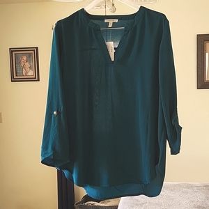 NWT  Maurice Turquoise Blouse